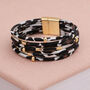 Gold Plated Animal Print Multi Strand Bracelet, thumbnail 1 of 6