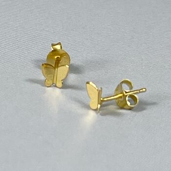 Dainty Butterfly Stud Earrings, 5 of 5