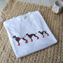 Personalised Whippet Family Jumper, thumbnail 4 of 5