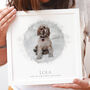 Personalised Dog Watercolour Portrait Framed Print, thumbnail 1 of 6