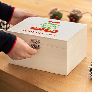 Personalised Elf Christmas Eve Box, 2 of 5
