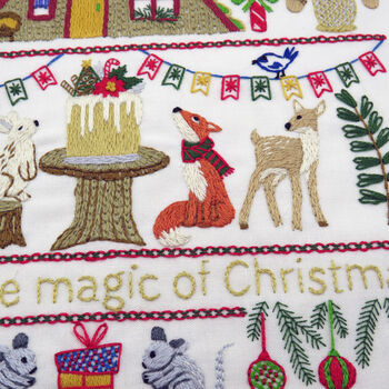 Festive Forest Hand Embroidery Kit, 3 of 12
