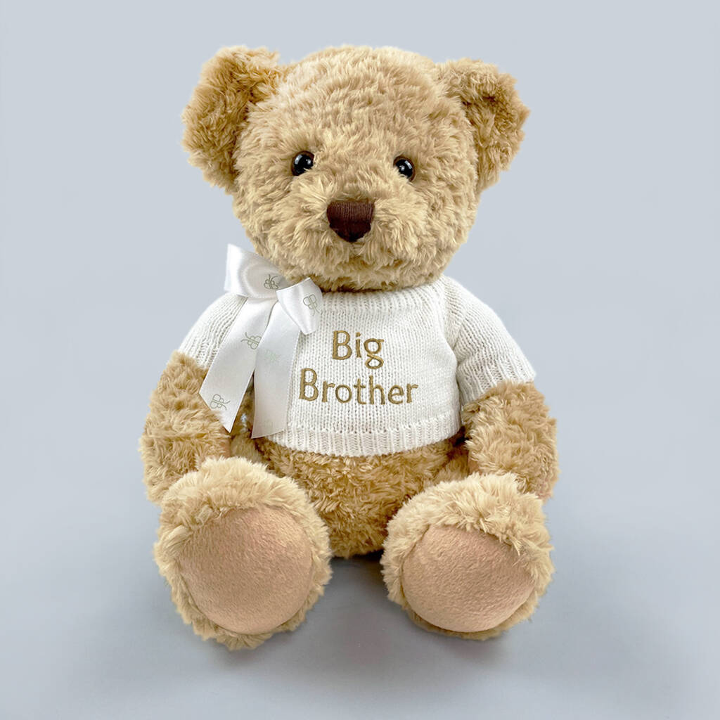 Personalised Big Brother Or Sister Teddy Bear By Babyblooms