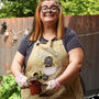 Personalised What You Water Grows Full Length Apron, thumbnail 3 of 12