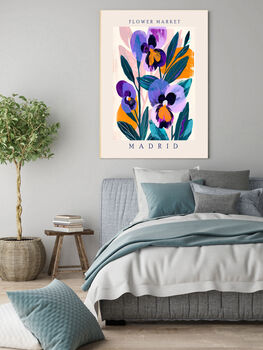 Madrid Flower Market Art Print, 2 of 3