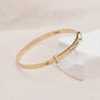 9ct Yellow Gold Diamond Cut Kiss Baby Expandable Bangle, thumbnail 1 of 3