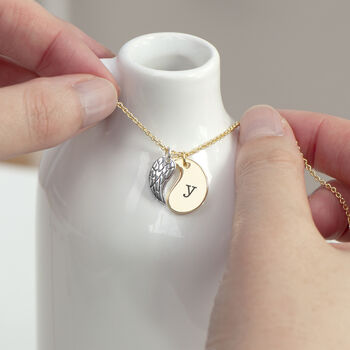 Personalised Contemporary Angel Wing Necklace, 5 of 10