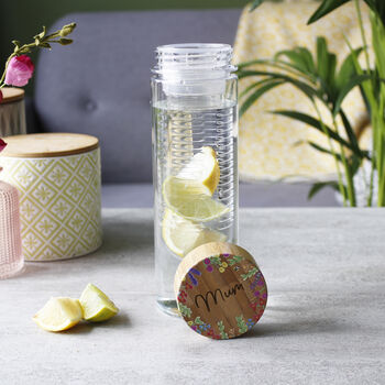 Bamboo Lid Bottle With Removable Infuser For Mum, 2 of 11