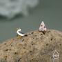 Sterling Silver Mismatched Pizza Slice And Seagull Stud Earrings, thumbnail 5 of 12