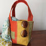 Slow Stitch Bucket Bag In Zingy Colours, thumbnail 1 of 2