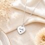 Personalised Heart Pendant Necklace Engrave Name Symbol, thumbnail 1 of 7