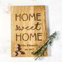 Home Sweet Home Personalised Oak Chopping Board, thumbnail 1 of 3