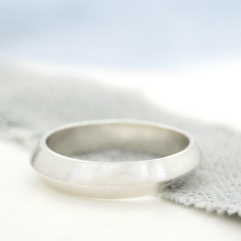 Sterling Silver Plain Band Rings. Silver Wedding Band, 4 of 9