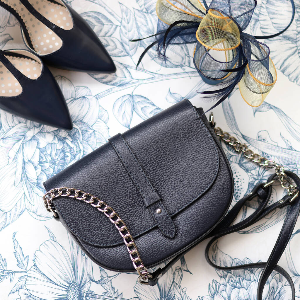 small navy blue crossbody purse