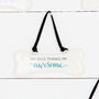 Dog Bone Hanging Sign And Personalised Bag, Mothers Day, thumbnail 3 of 8