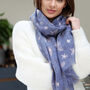 Personalised Rose Gold Foil Birth Flower Scarf, thumbnail 8 of 12