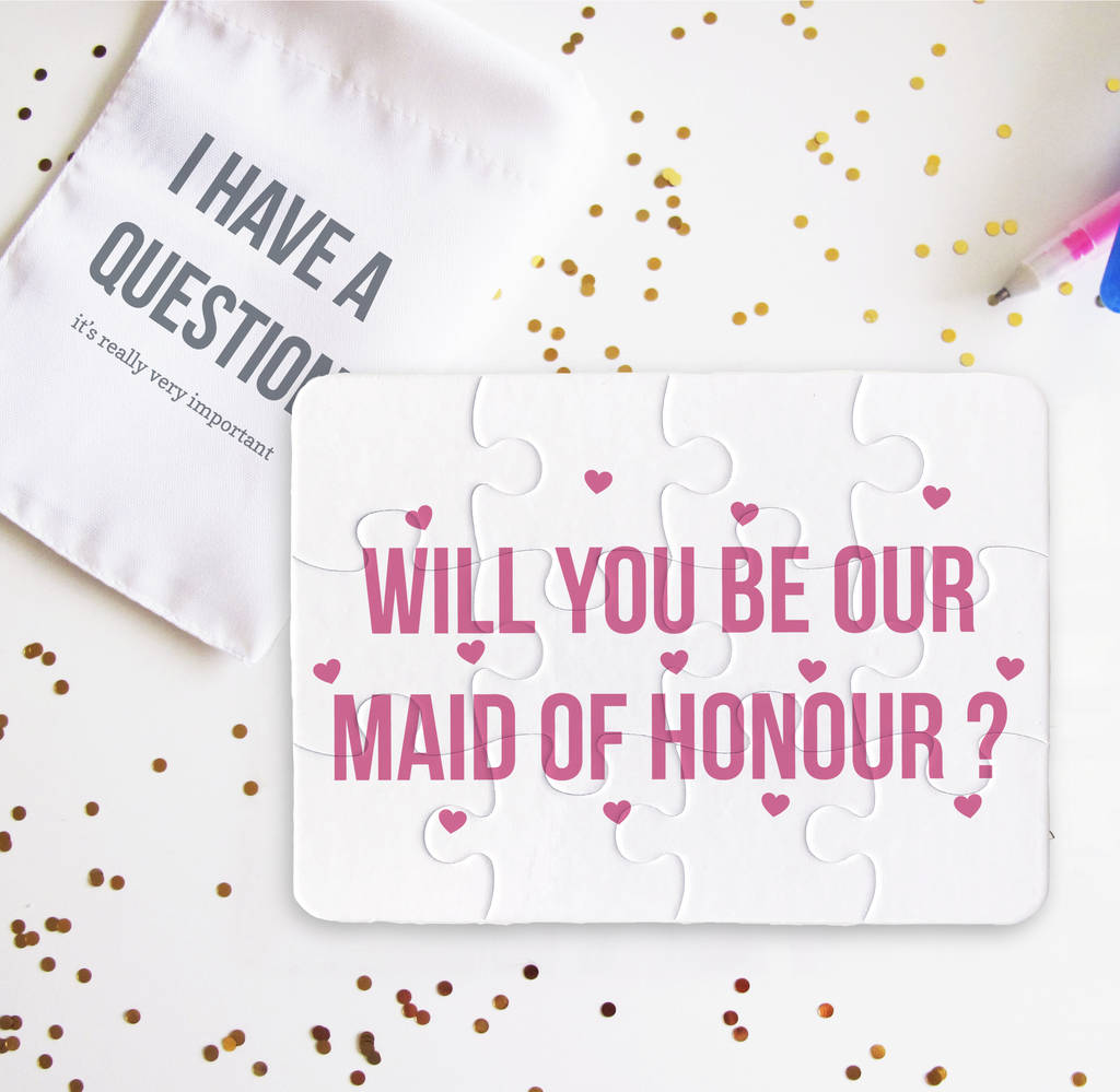 maid of honour question