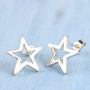 Star Stud Earrings Celestial Jewellery Gift, thumbnail 4 of 9