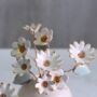 Ceramic White And Gold Flower Stems Set In Three Styles, thumbnail 4 of 6