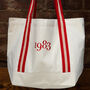 Personalised Embroidered Year Boat Bag, thumbnail 3 of 4