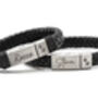 Personalised Black Silver Memorial Urn Clasp Bracelet For Ash Storage, thumbnail 2 of 10