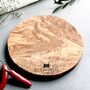 Personalised Logo Engraved Round Cheeseboard, thumbnail 2 of 4