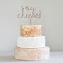 Say Cheese Wedding Cake Topper, thumbnail 1 of 6