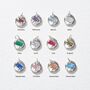 Mini Birthstone Necklace Silver Or 18ct Gold Plated Vermeil, thumbnail 7 of 8