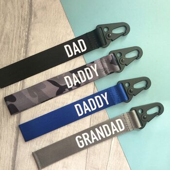 Personalised Dad/Daddy Father's Day Keyring Clip, 3 of 4