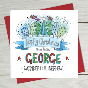 Nephew Christmas Card By Claire Sowden Design | notonthehighstreet.com