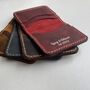 Personalised Leather Card Holder, 3rd Anniversary Gift, thumbnail 1 of 4