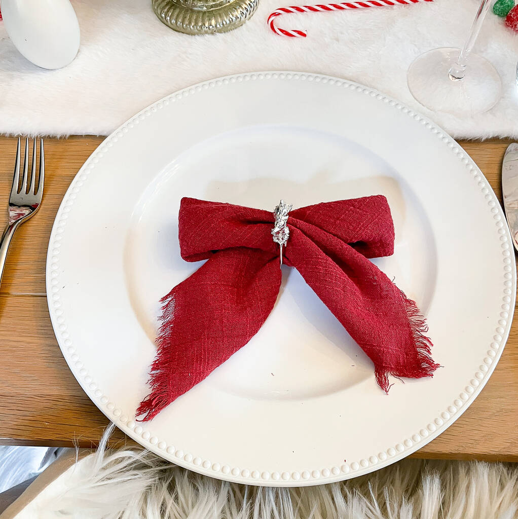 Set Of Four Napkin Rings By The Woodland Home Company ...