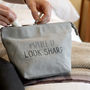 #Spruce Up…Look Sharp! Canvas Wash Bag, thumbnail 1 of 2