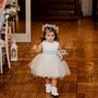 Sparkly Tulle Heart Back Flower Girl Dress, thumbnail 2 of 12