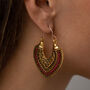 Ethnic Inspired Detailed Drop Earring, thumbnail 2 of 3