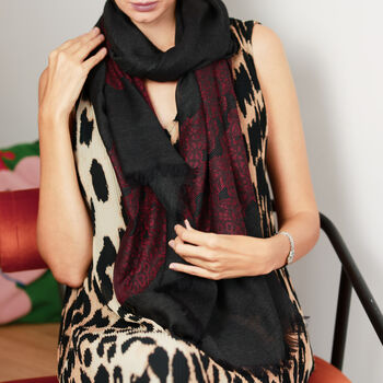 Personalised Cashmere Lace Embedded Scarf, 2 of 12