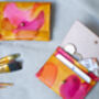 Hand Painted Leather Coin And Card Purse Tutti Fruity, thumbnail 8 of 9