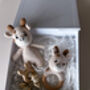 Crochet Animal Baby Gift Set In Keepsake Box, thumbnail 3 of 9