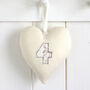 Personalised 2nd Cotton Wedding Anniversary Heart Gift, thumbnail 6 of 10