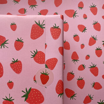 Luxury Strawberry Wrapping Paper/Gift Wrap, 3 of 10