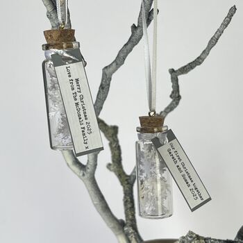 Miniature Christmas Snowflake Personalised Decoration, 8 of 12