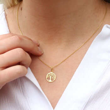 18ct Gold Plated Or Silver Tree Of Life Necklace, 2 of 7