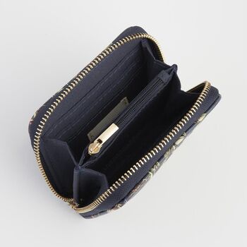 Wolf Garden Small Navy Zip Purse, 2 of 5