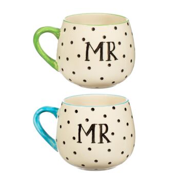 Polka Dot Mr And Mrs Mug, 4 of 4