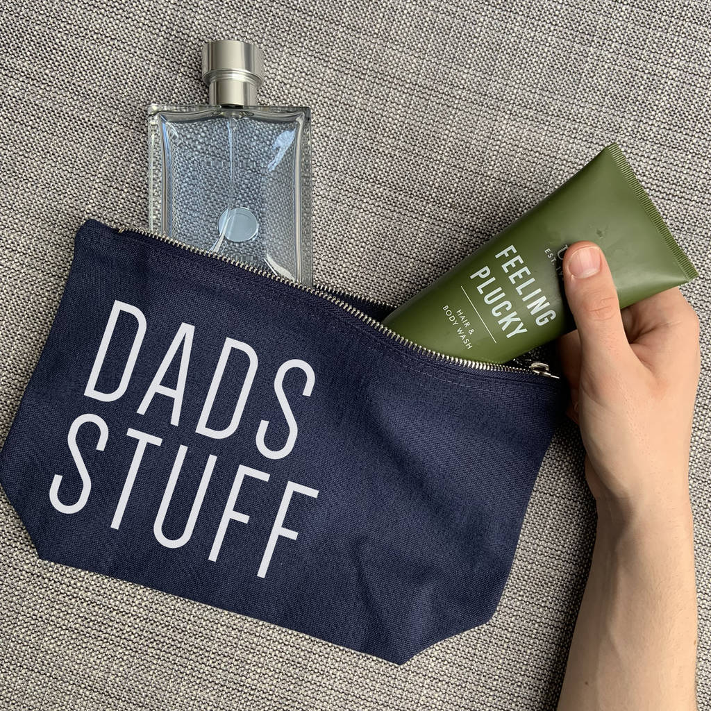 Personalised Dad Stuff Washbag By A Piece Of