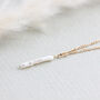 Gold Filled Ivory Stick Pearl Necklace, thumbnail 7 of 8