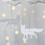Personalised Arctic Fox Christmas Decoration, thumbnail 1 of 2