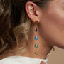 Rainbow Teardrop Gemstone Earrings, thumbnail 1 of 2