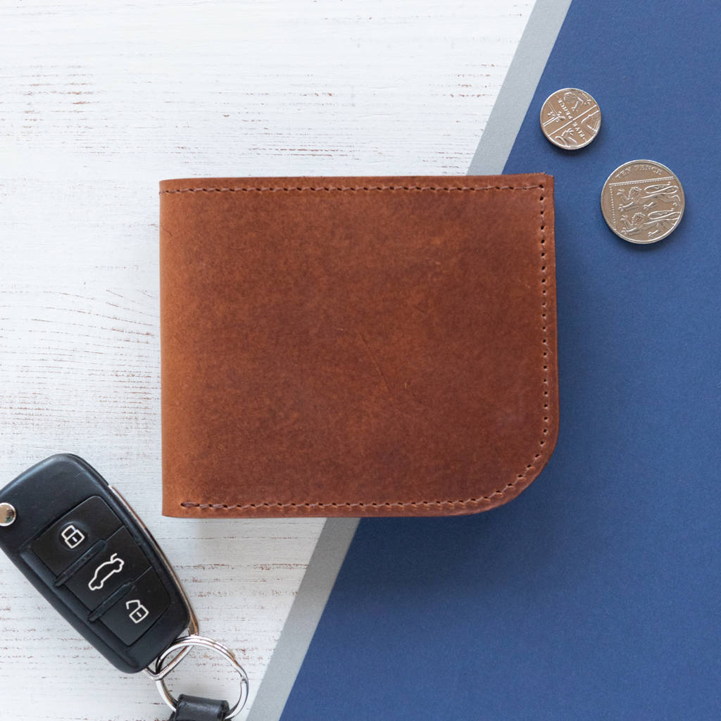 Personalised Mens Leather Wallet By Williams Handmade