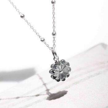 Sterling Silver Petals Necklace, 2 of 6